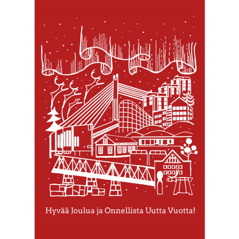 Rovaniemen joulu -joulukortti - Karoliina Erkinjuntti