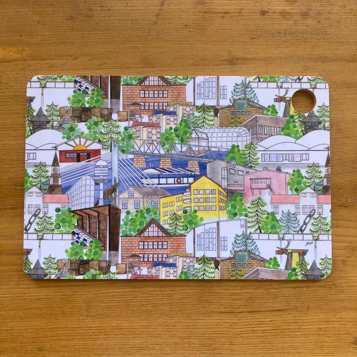 Rovaniemi -leikkuulauta 20x30 cm
