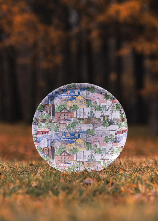 Rovaniemi -tarjotin iso pyöreä, halkaisija 30 cm